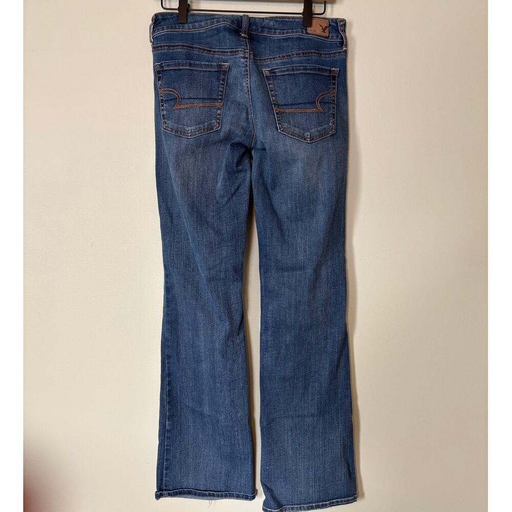 American Eagle Jeans 6 Long Favorite Boyfriend Bootcut Medium Wash - Picture 5 of 10